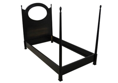 sleek modern king bed made from solid american walnut